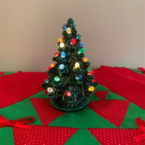 vintage ceramic christmas tree base|handmade ceramic christmas trees.